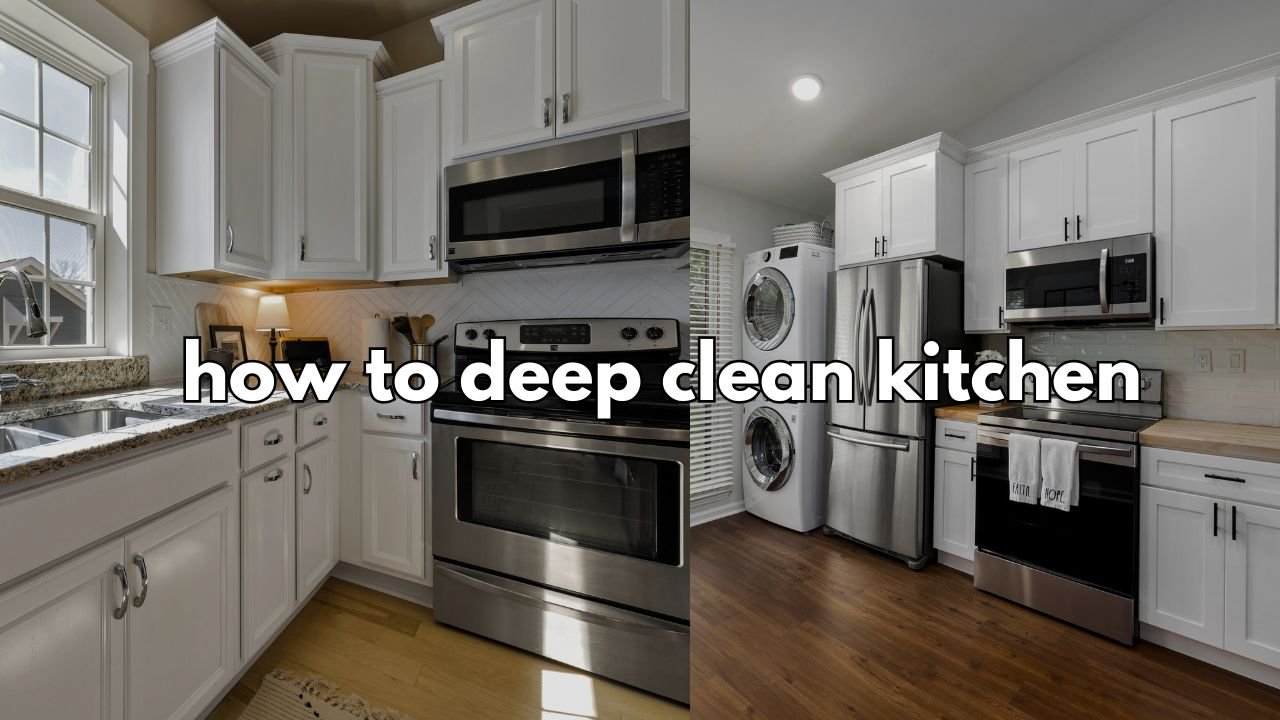 how to deep clean kitchen